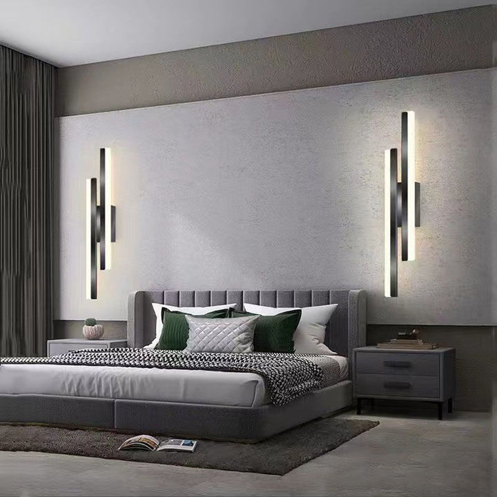 Alana Modern LED Wall Light - Elegant Black/Gold Wall Lighting for Living Room and Bedroom