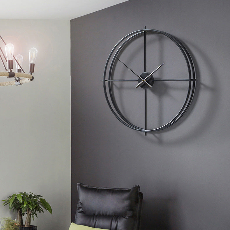 Nordic Minimalist Large Silent Wall Clock 20 Inch