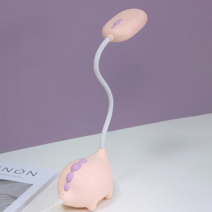 Rechargeable LED Desk Lamp with Cartoon Dinosaur Eye Care