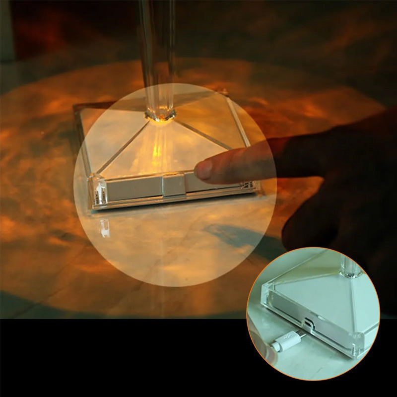 Crystal table lamp