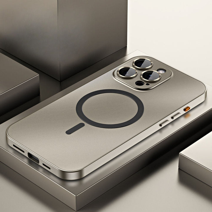 Phone Case Magnetic Metal MagSafe Compatible Cover