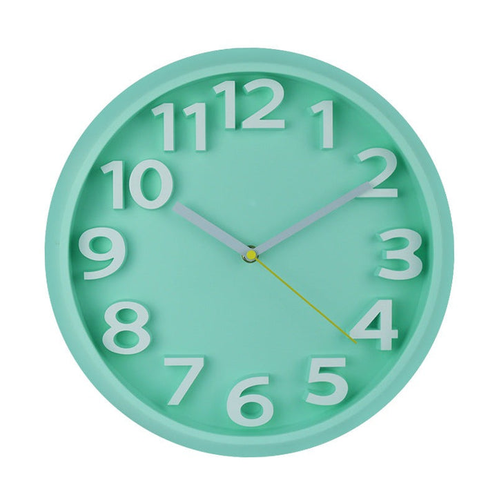 3D Large Number Silent Wall Clocks 12.5 Inch Battery Operated