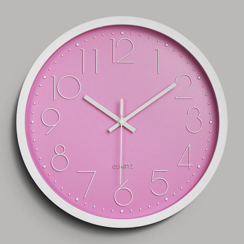 Simple Design 3D Silent Classroom Wall Clock 30 cm