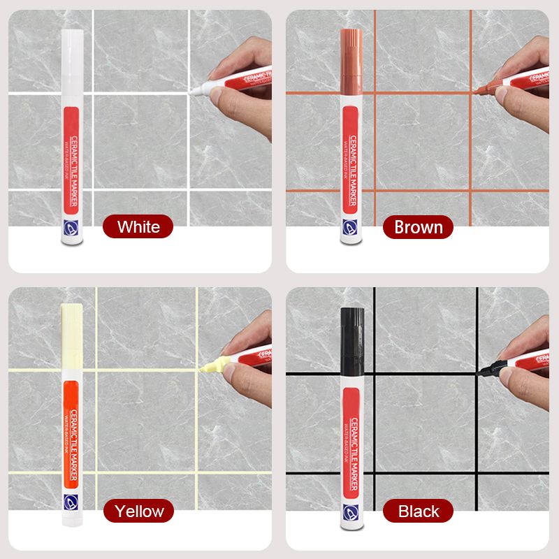 Pousbo Anti-Mosquito and waterproof grout pen for ceramic tiles