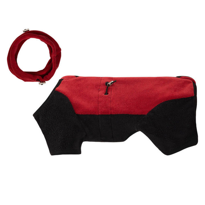 Full Protection Polar Fleece Dog Overall with Removable Collar