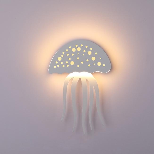 Modern creative 1-Light LED Jellyfish Wall Light