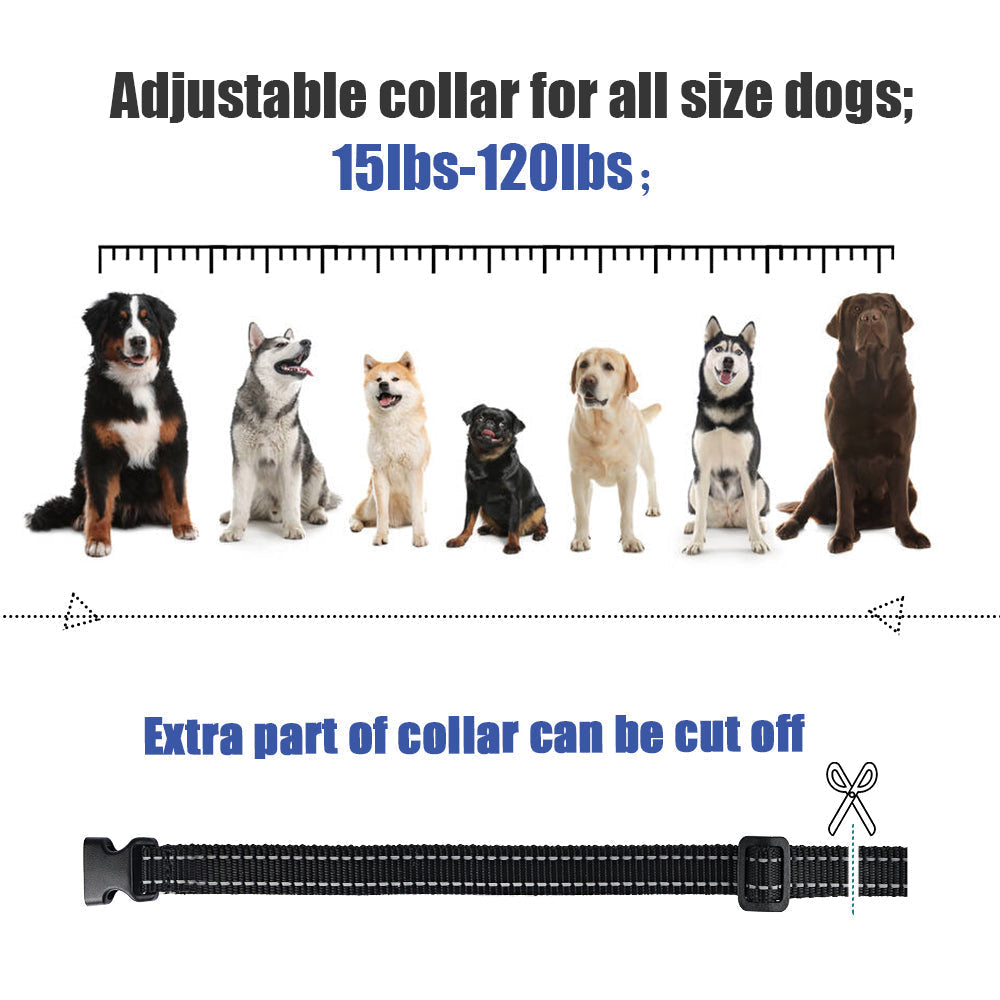 Electric Dog Training Collar – 500m Remote Control, Waterproof IPX7, Shock, Vibration &amp; Sound Modes