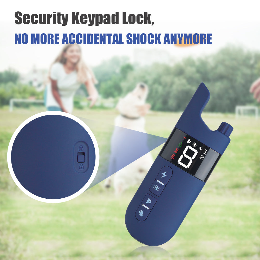 Electric Dog Training Collar – 500m Remote Control, Waterproof IPX7, Shock, Vibration &amp; Sound Modes