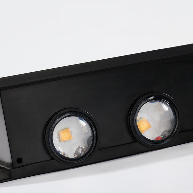 Modern Simplicity Solar Waterproof Rectangular ABS PMMA LED Wall Light Lamp For Outdoor Patio