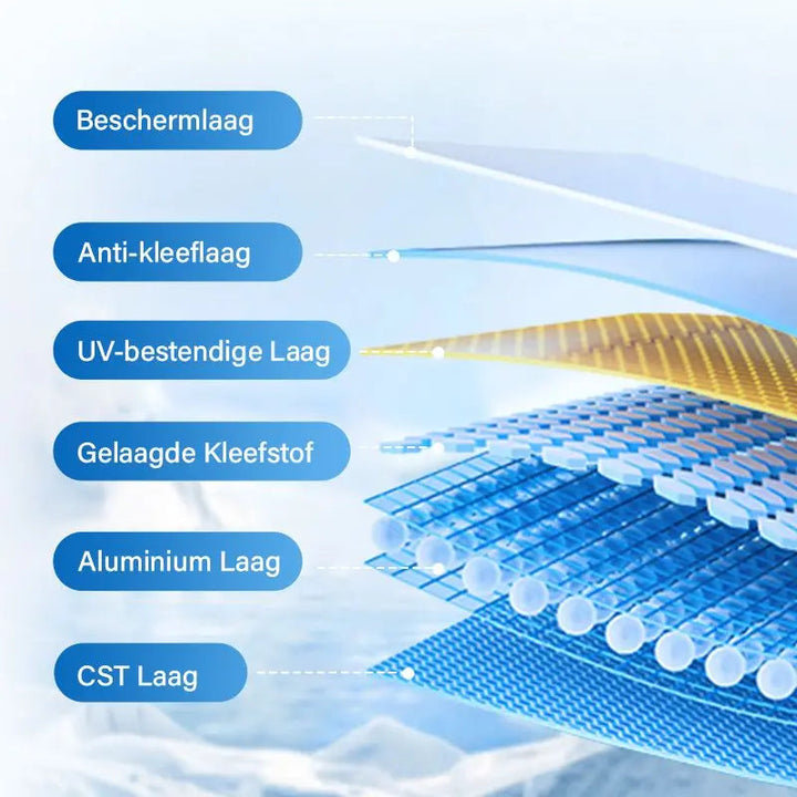 Disposable mirror film for windows – Thermal insulation &amp; UV pRedection