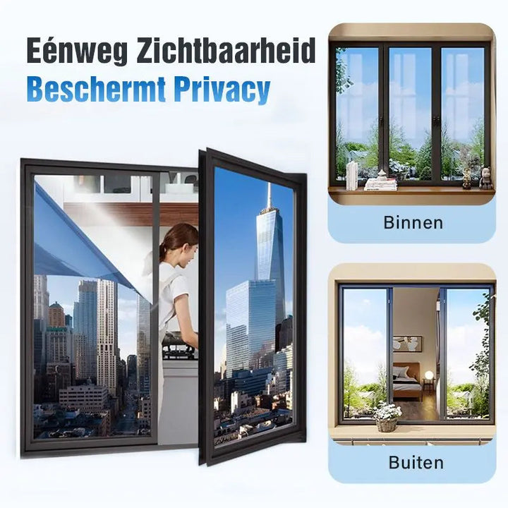 Disposable mirror film for windows – Thermal insulation &amp; UV pRedection