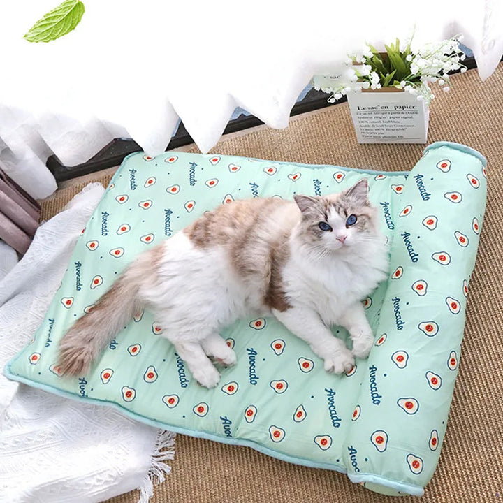 Ice silk cooling mat for pets |