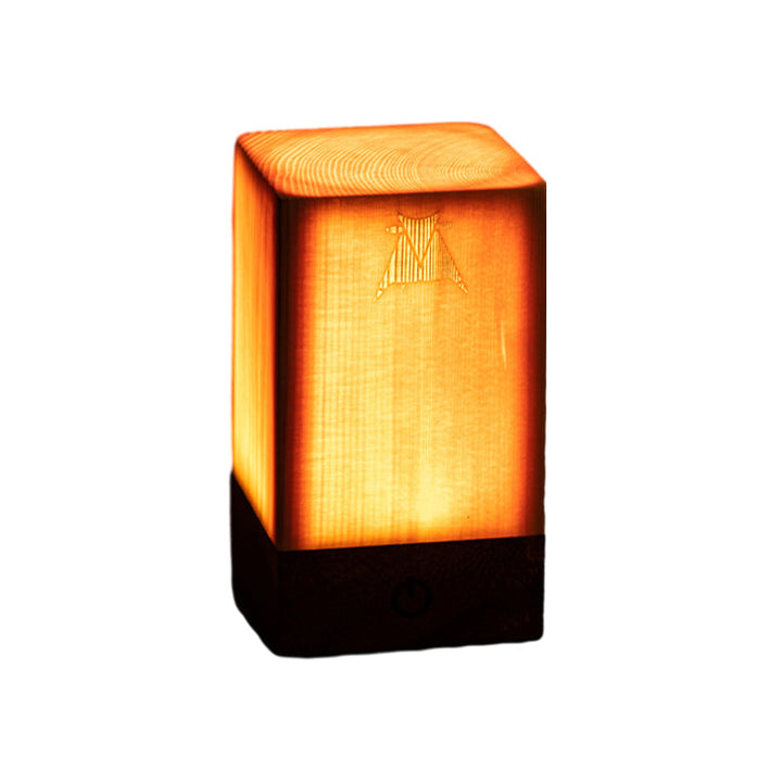 LumiWood – LED table lamp with battery and touch control