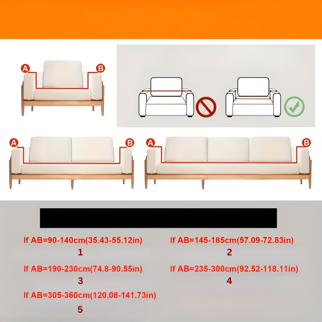 Plush sofa cover (2 pieces) – Soft, warm and decorative | Protects your sofa stylishly |