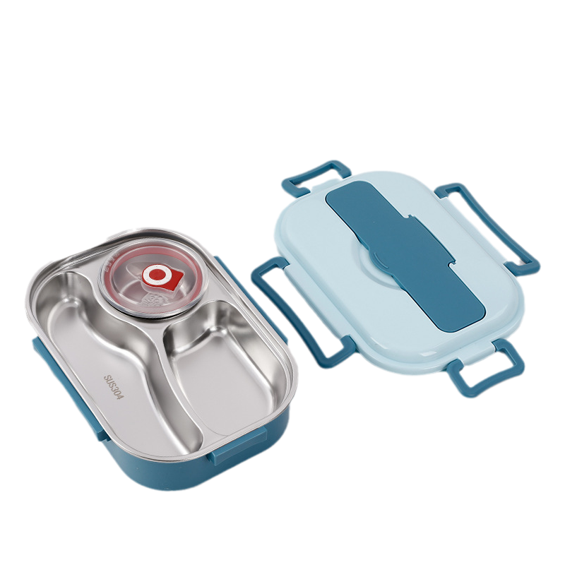 Bento lunch box made of stainless steel