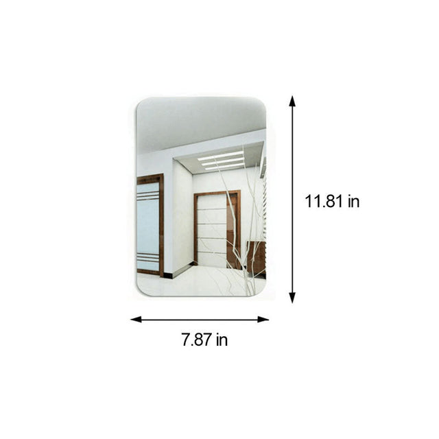 Oval Rectangle Mirror Sticker |