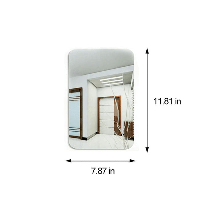 Oval Rectangle Mirror Sticker |