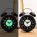 LuminousTime - Elegant Metal Alarm Clock with Gentle Lighting for Peaceful Mornings and Nights