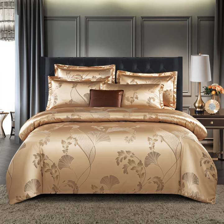 Luxury Satin Duvet Cover with Pillowcases – Silky Soft &amp; Breathable Bedding