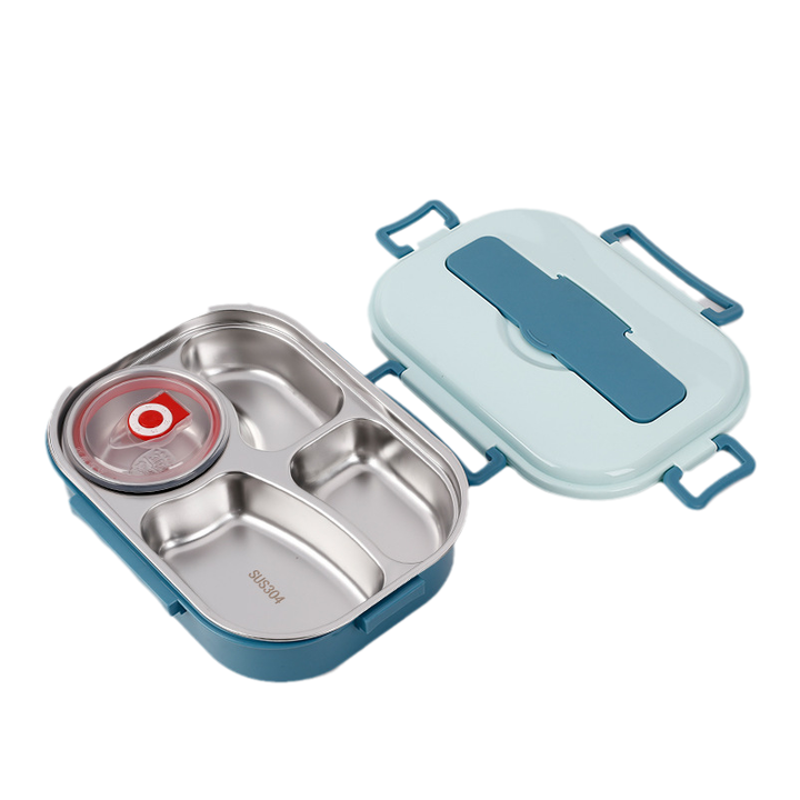 Bento lunch box made of stainless steel