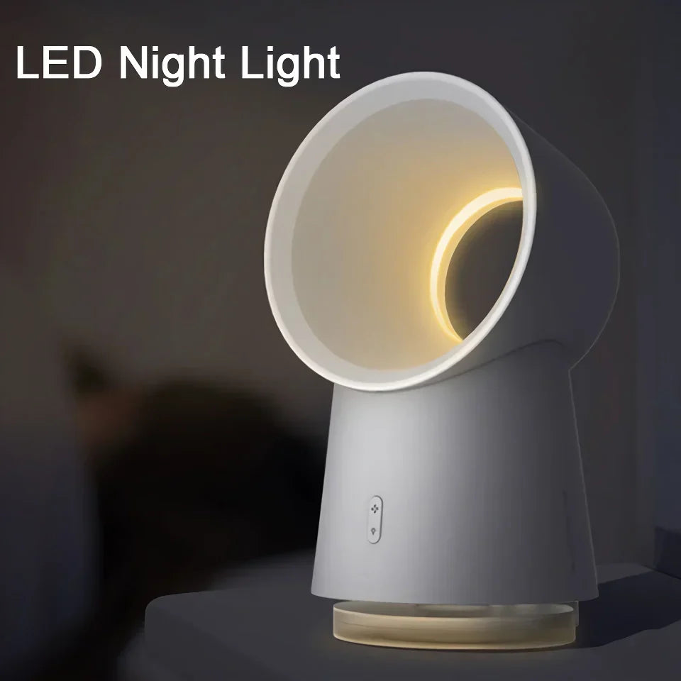 Bladeless USB Humidifier Fan with LED Night Light |