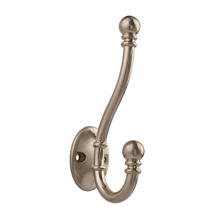 High-quality dress hook made of brass – classic style – various colours – high quality – 1 piece