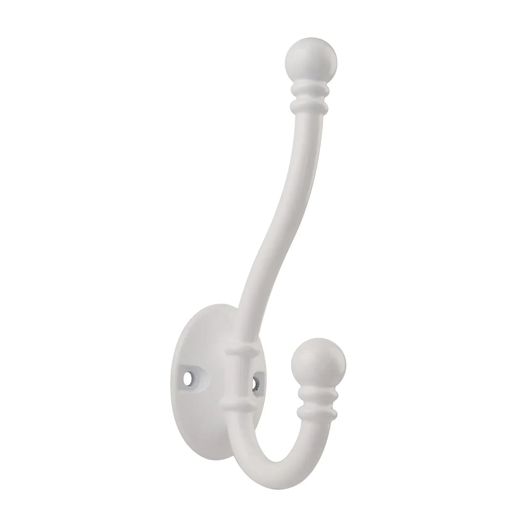 High-quality dress hook made of brass – classic style – various colours – high quality – 1 piece