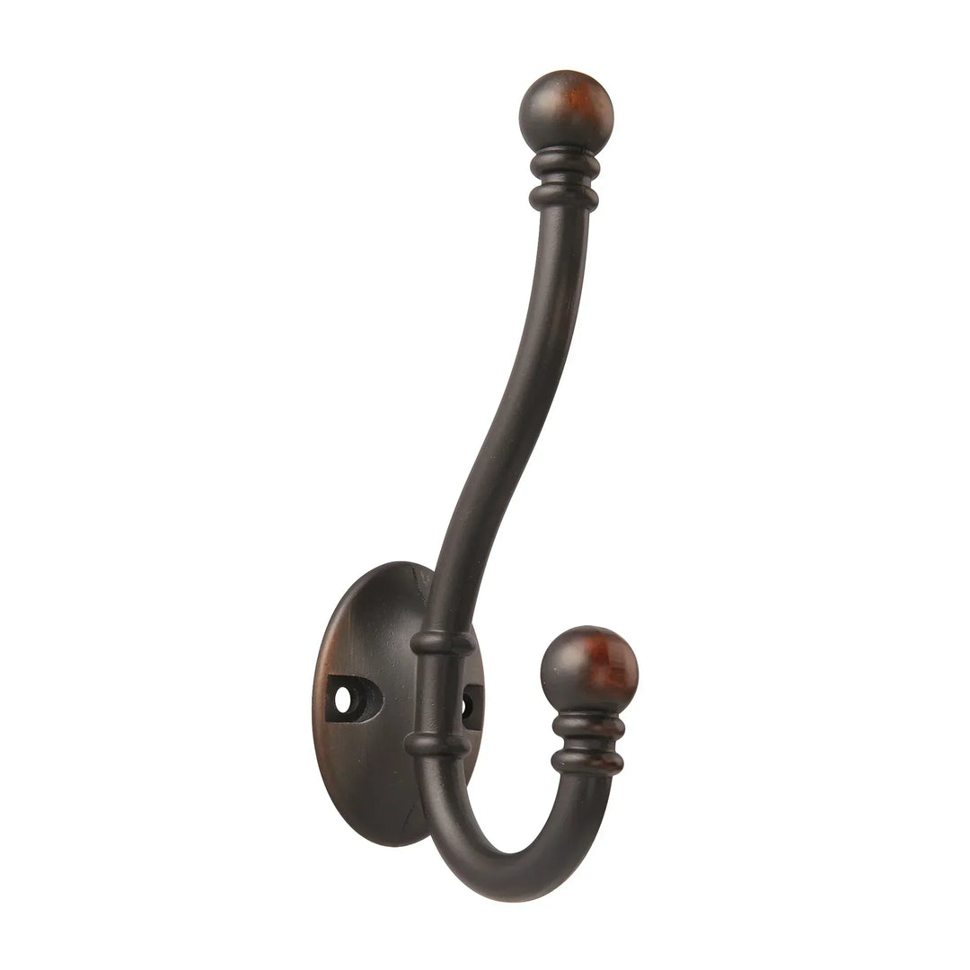 High-quality dress hook made of brass – classic style – various colours – high quality – 1 piece