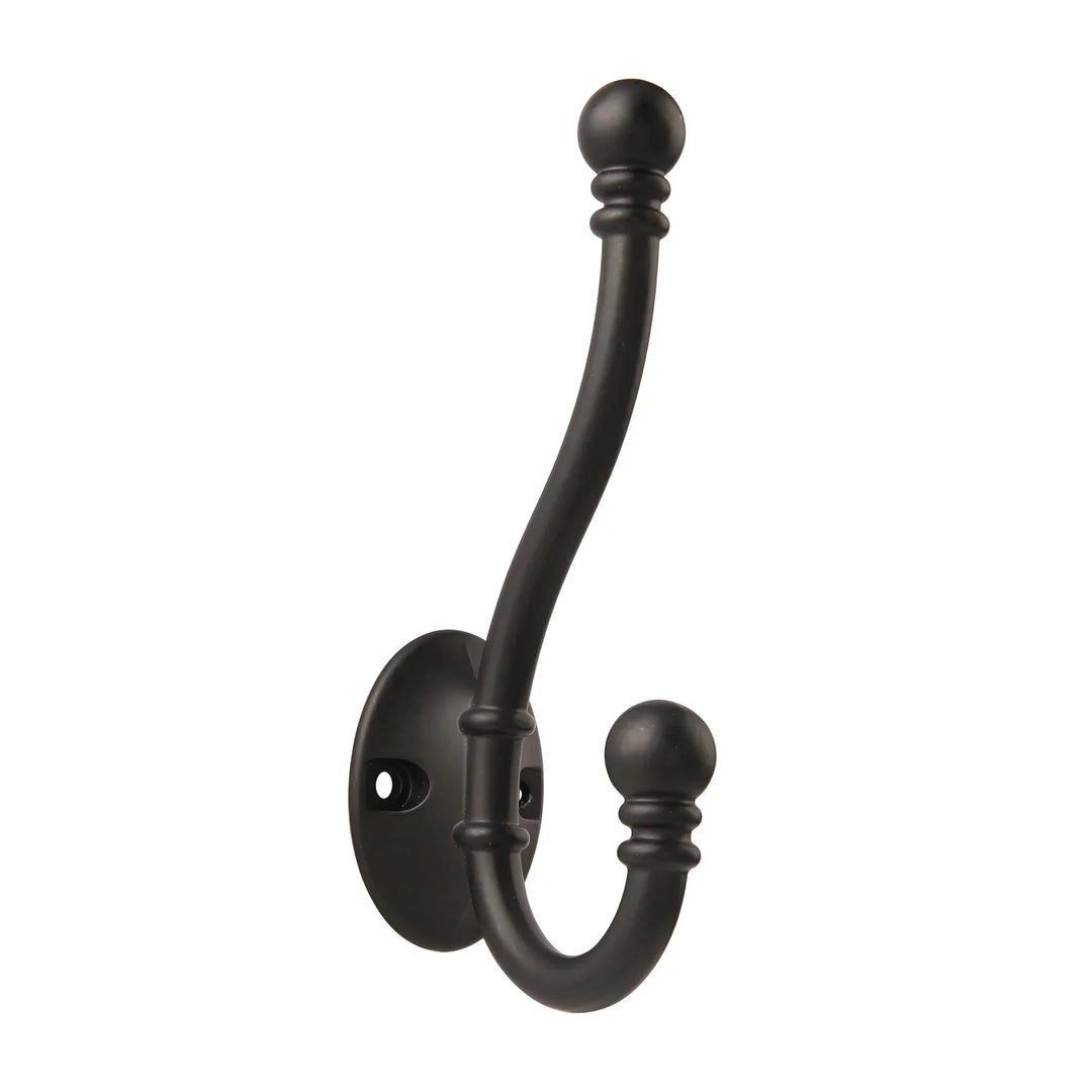 High-quality dress hook made of brass – classic style – various colours – high quality – 1 piece