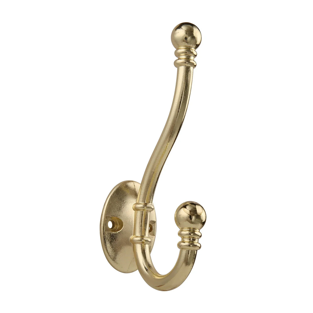 High-quality dress hook made of brass – classic style – various colours – high quality – 1 piece