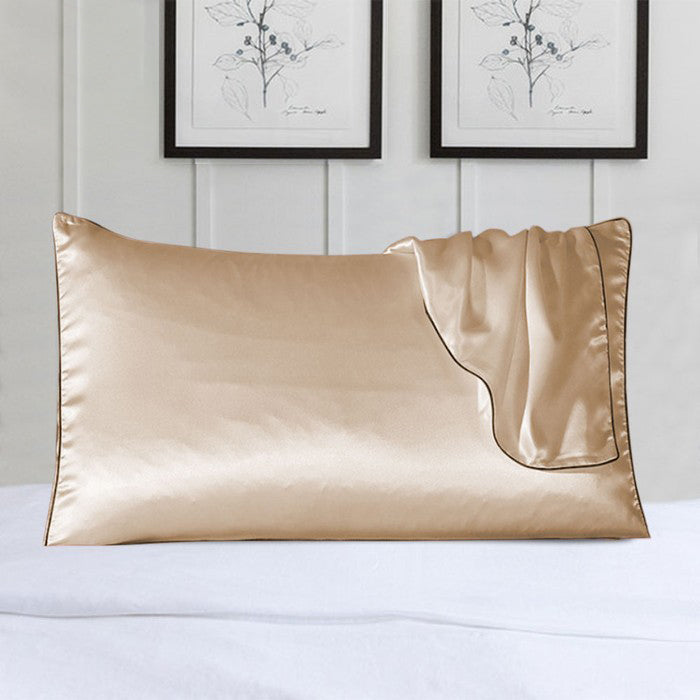 2-Pack 100% Silk Pillowcase with Trim