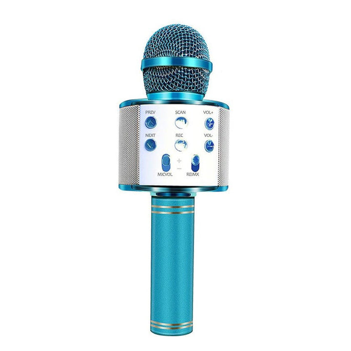 Rechargeable wireless Bluetooth karaoke microphone