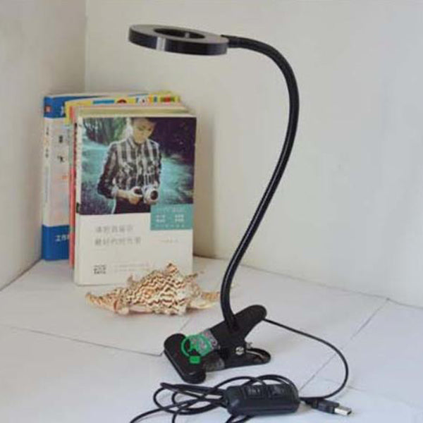 Creative simple USB pants button LED reading clip desk lamp