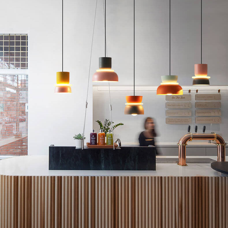 Nordic colourful Macaron 1-Light LED Pendant Light