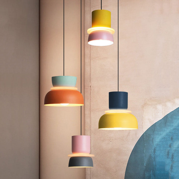 Nordic colourful Macaron 1-Light LED Pendant Light