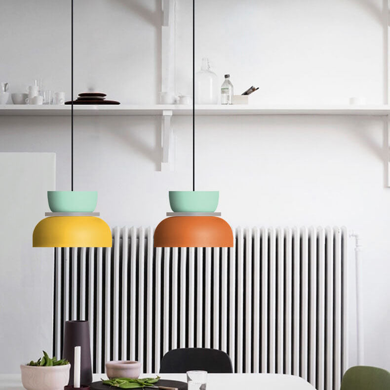 Nordic colourful Macaron 1-Light LED Pendant Light