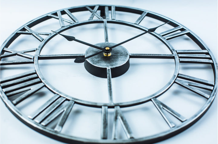 Vintage Iron Large Retro Wall Clock