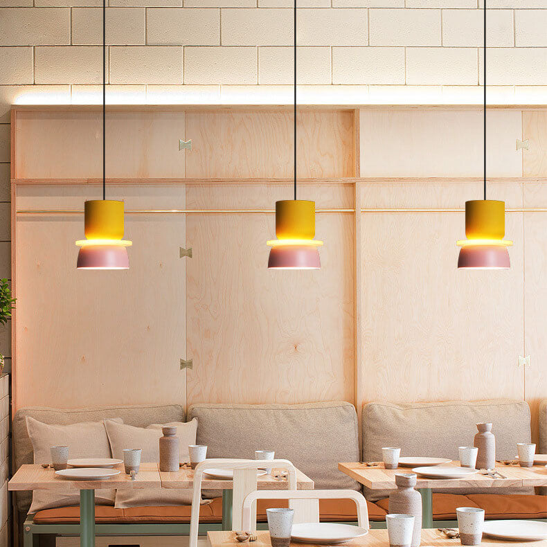 Nordic colourful Macaron 1-Light LED Pendant Light