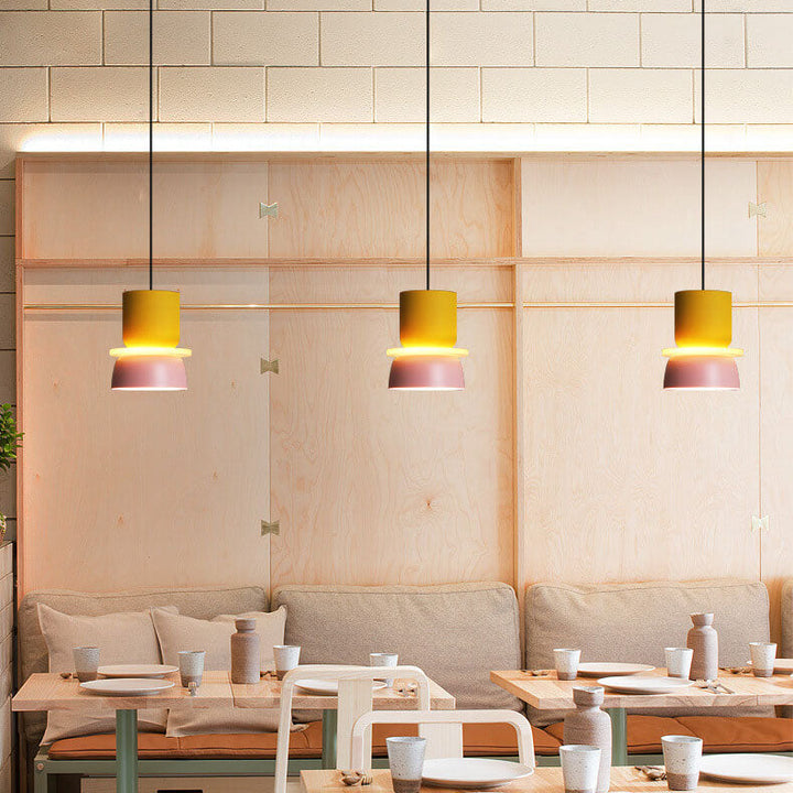 Nordic colourful Macaron 1-Light LED Pendant Light