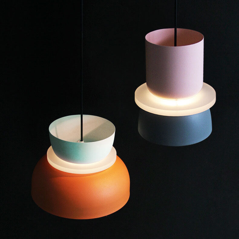 Nordic colourful Macaron 1-Light LED Pendant Light