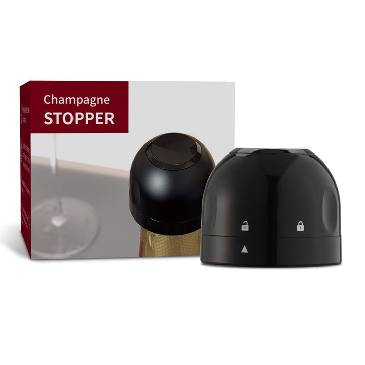 Reusable leak-proof silicone sealing cap for champagne and wine bottles