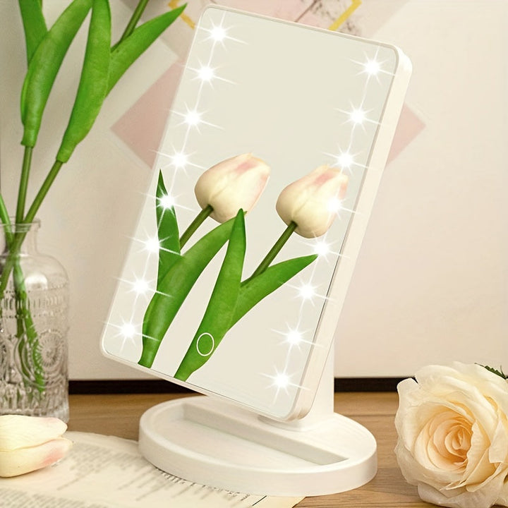 GlowPerfect - Portable Makeup Mirror with 16 LEDs