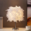 White cylindrical bedside lamp simplicity single bulb spring bedside lamp