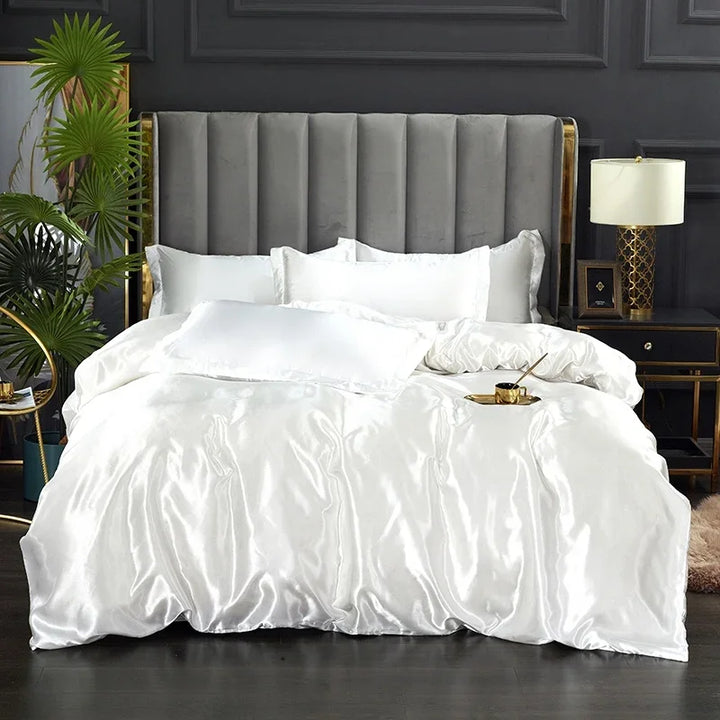 Luxury Silk Satin Bedding Set - SilkElegance