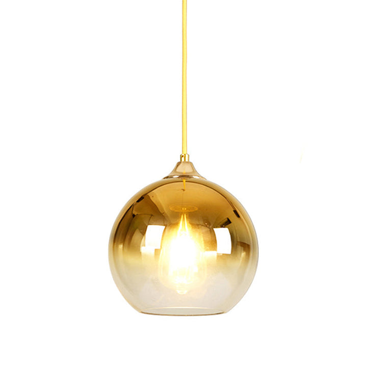 Contemporary spherical pendant light