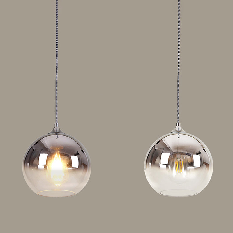 Contemporary spherical pendant light