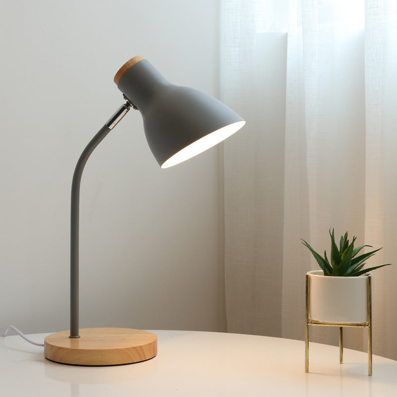 Flashlight-shaped swivel table lamp Macaron Metal 1-light night lamp for children&