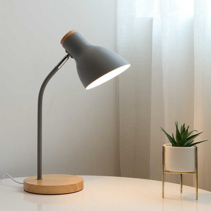 Flashlight-shaped swivel table lamp Macaron Metal 1-light night lamp for children&