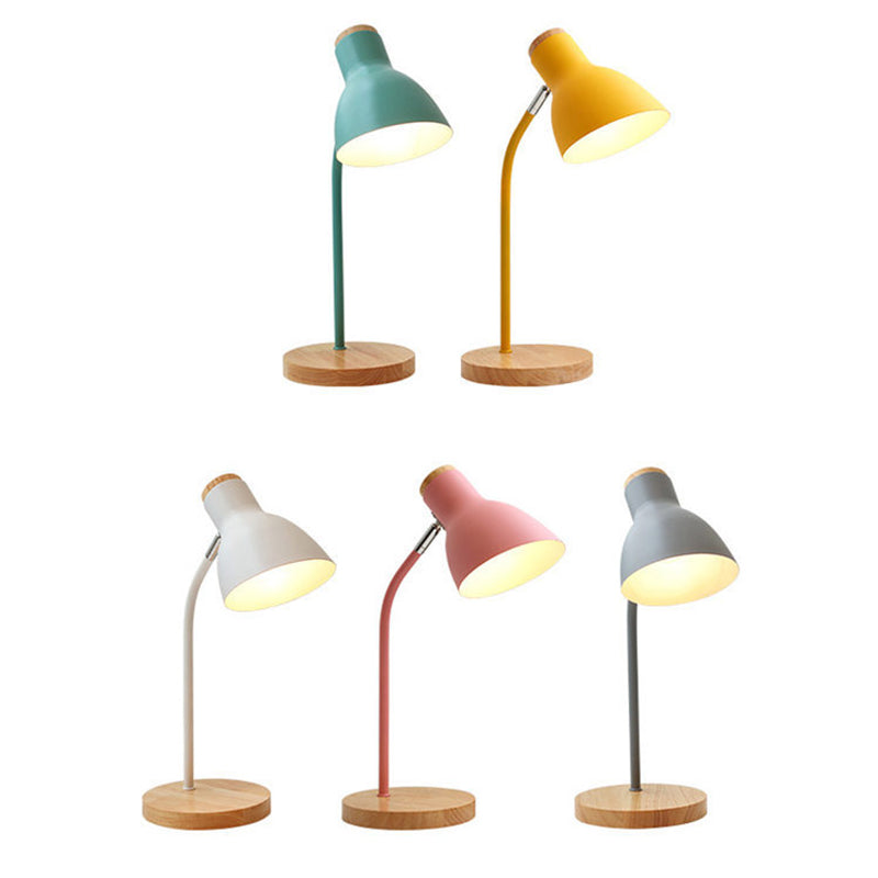 Flashlight-shaped swivel table lamp Macaron Metal 1-light night lamp for children&