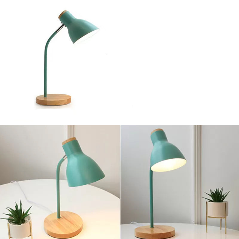 Flashlight-shaped swivel table lamp Macaron Metal 1-light night lamp for children&
